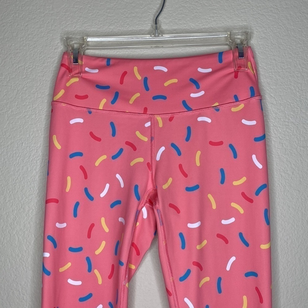 Feed Me Fight Me leggings women’s small pink candy euc - Picture 2 of 5
